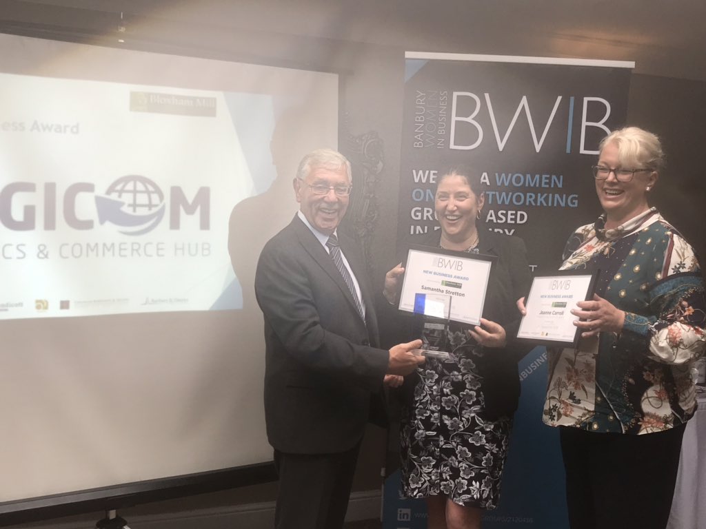 The winner of the #BWIBAwards2019 New Business of the Year Award, sponsored by @BloxhamMill is Samantha Stretton @LogicomHub!