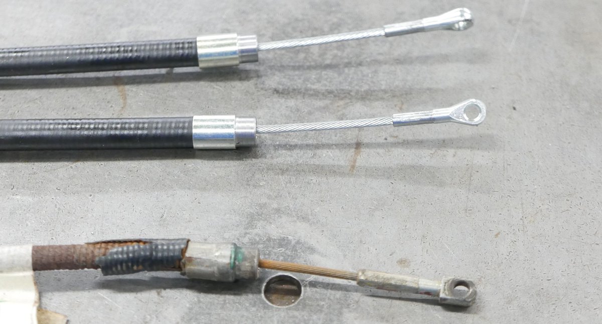 speedycables's tweet photo. Two new clutch cables built from customers original and modified slightly as requested.

#clutchcable #customcables #cablestopattern #classiccars #cables #automotivecable https://t.co/ikJNZmwblG