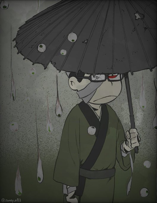 「黒髪 和傘」のTwitter画像/イラスト(古い順)