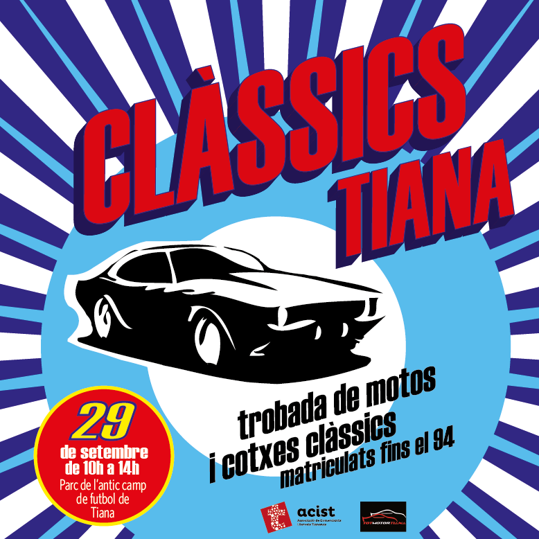 lalocaltiana's tweet photo. El Clàssics #Tiana torna aquest diumenge 29 de setembre en la seva 4a edició. El Parc de l’Antic Camp de Futbol tornarà a acollir aquesta trobada de vehicles antics organitzada per l’@AcistTiana: https://t.co/eTokzD3p2v https://t.co/yA84Foz3Ia