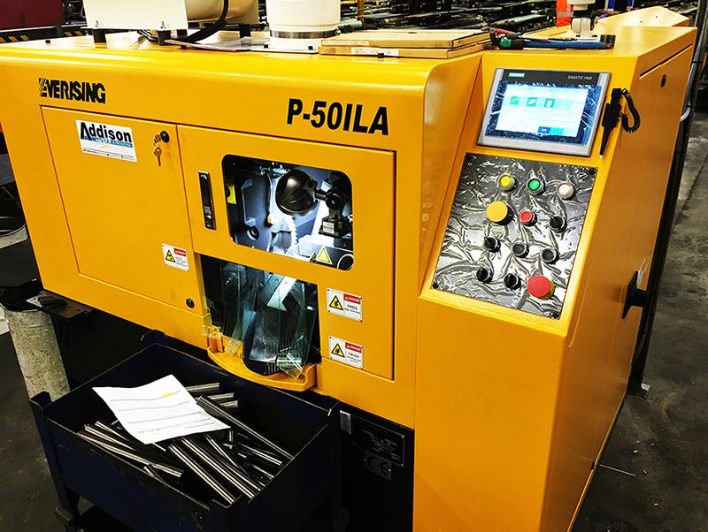 AddisonSaws's tweet photo. Our engineer Kyle has been busy installing this #EVERISING #P50ILA billet cutting saw at @BeckPropser. Bought to cut 1.1/4" x 12" long studbolt (ASTM A320 L7 Alloy Steel), &amp; as a result, they have seen a cutting time reduction of 15% compared to the previous machine! #UKmfg https://t.co/HRQPYcbcug