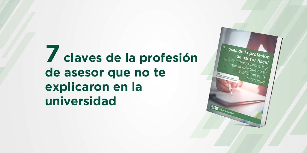 estudiosCEF's tweet photo. 7 cosas de la profesión de #asesor #fiscal que no te explicaron en la universidad. #ClubFiscal
https://t.co/EoXEkCR77R https://t.co/t3tN72WLts