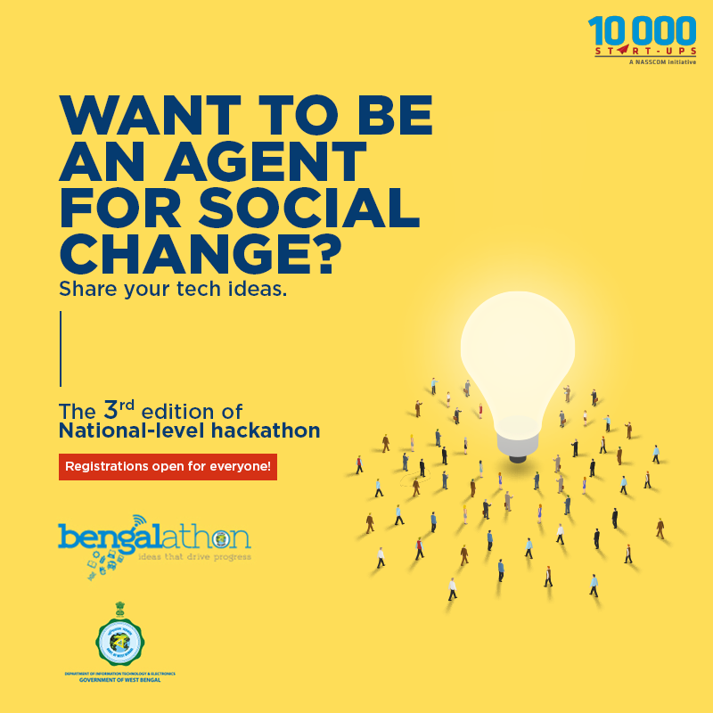 nasscomstartups's tweet photo. Don’t forget to register for #Bengalathon2019, a platform where you can share your innovative ideas backed by technology for the social welfare of the nation. Submit your ideas by 25th September 2019! https://t.co/Bvo3yHIqy8
#Hackathon #Innovation #DITEWB https://t.co/fcpjfbXYPC