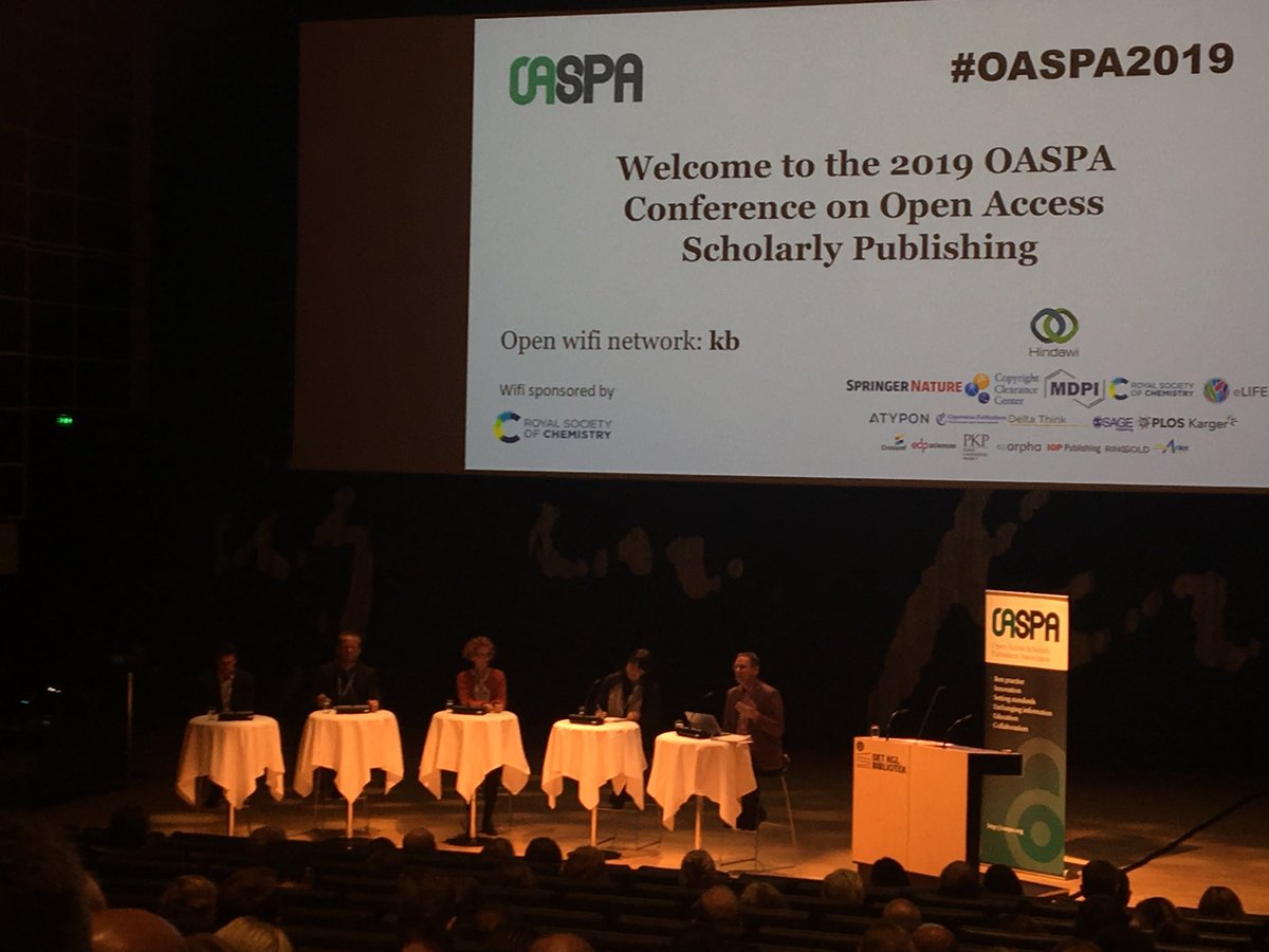 rschrobUK's tweet photo. @robertkiley opens the #oaspa19 'A-list' funders panel by arguing that publishers need to adapt their models to reflect the new reality - or risk ending up like @ThomasCookUK... https://t.co/VcL5tpHrOw