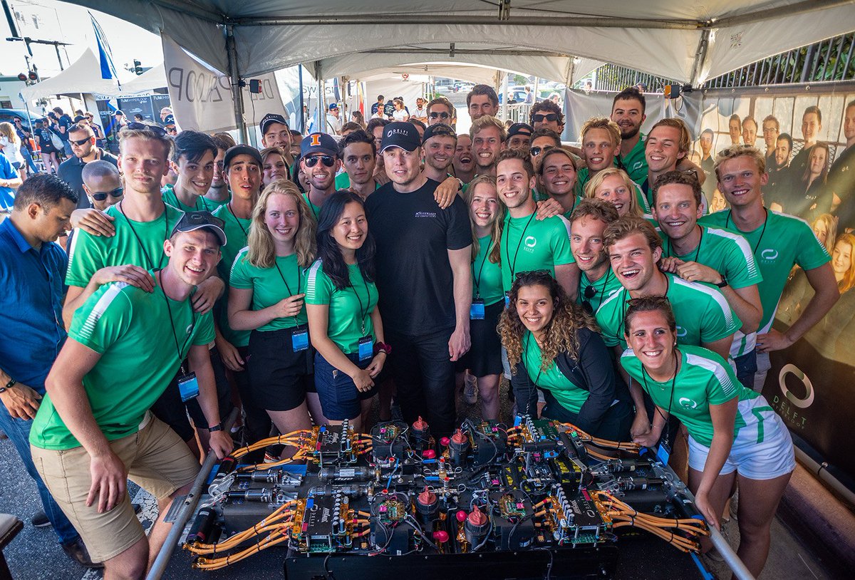 ERIKSbv's tweet image. Dear @elonmusk, can you tell us something about the SpaceX Hyperloop Pod competition 2020? Asking this for a friend. ;-)
Right @DelftHyperloop? Kind regards from the Netherlands!
#Hyperloop cc @SpaceX #gofasternopressure #breakapod