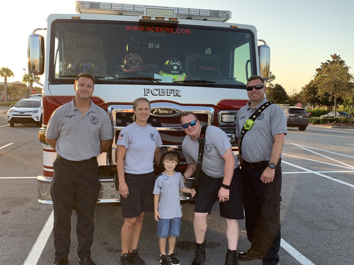 That time when your dad is deployed so the whole fire crew comes to take you to school on “Dads Take Your Child to School” Day. We love our #Community!!! <a href="/PublicSchoolSup/">FADSS</a> <a href="/EducationFL/">Florida Department of Education</a>