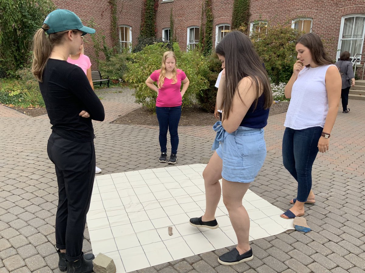 LLB_315's tweet image. Future Elementary teachers having some math fun with shower curtain hundreds grids with Dr. Evan Throop-Robinson. Great outside space for learning at STFX! #MathOutside #iteachmath @stfxuniversity @JeffEducation