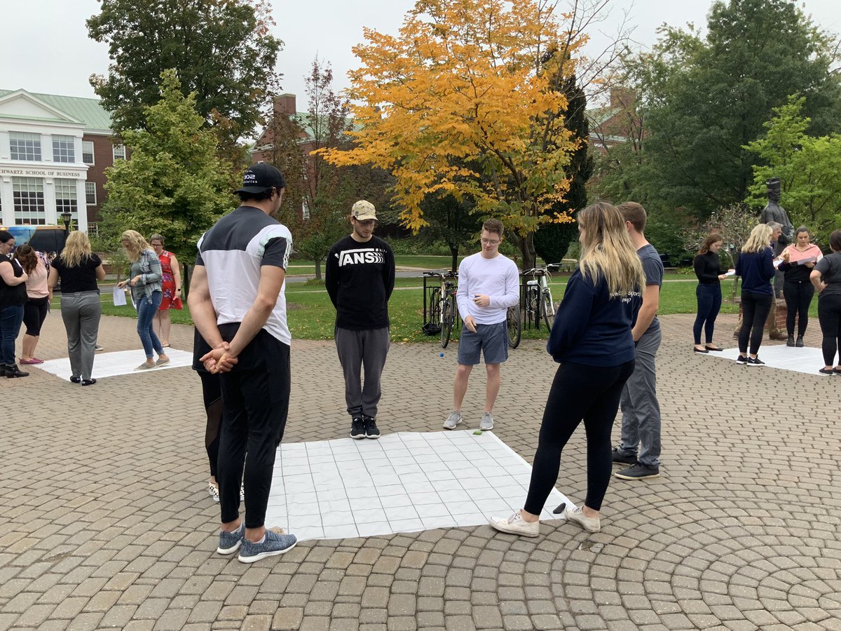 LLB_315's tweet image. Future Elementary teachers having some math fun with shower curtain hundreds grids with Dr. Evan Throop-Robinson. Great outside space for learning at STFX! #MathOutside #iteachmath @stfxuniversity @JeffEducation