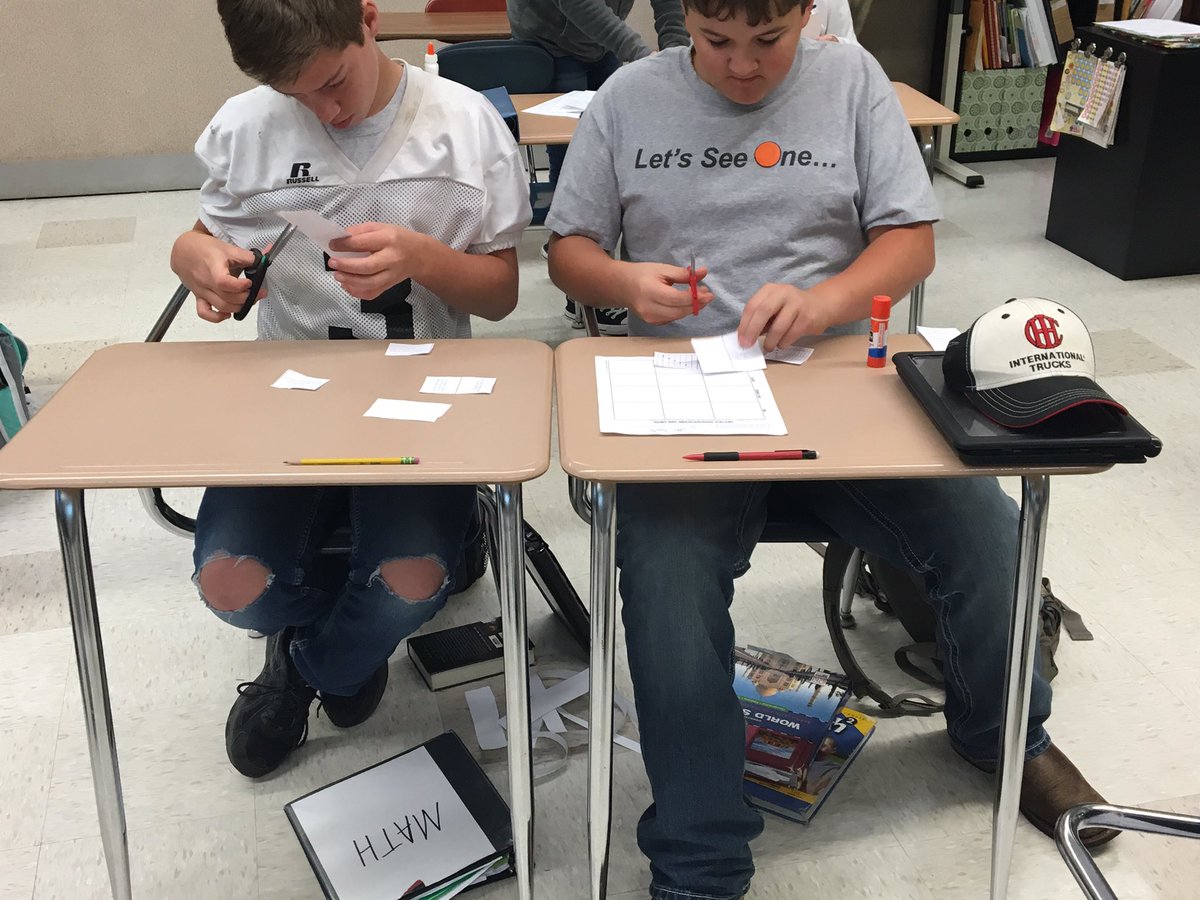 arynfreels's tweet photo. It’s 8:11AM and 7th graders are already working hard to find matching multiple representations of proportional relationships. They are rocking it!! https://t.co/iqBMsZLItA