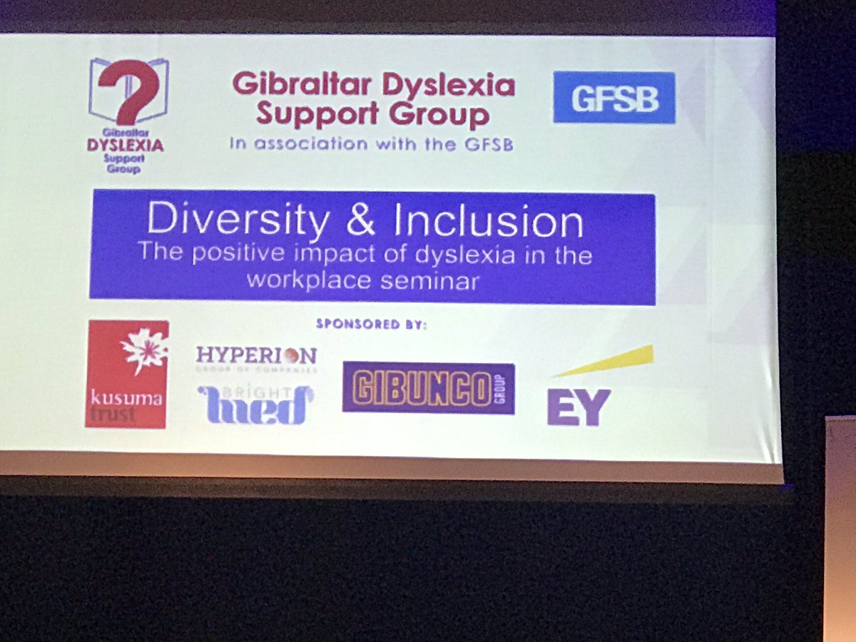 A great seminar in Gibraltar raising the awareness of dyslexia in the workplace.  A lot more work required to educate businesses in dealing with this going forward. #Dyslexia @MadeByDyslexia @FabianPicardo @GibraltarGFSB