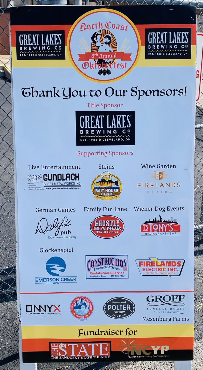 Thanks again to our 2019 sponsors!  It wouldn’t be possible to put this even on without you! <a href="/GLBC_Cleveland/">Great Lakes Brewing Co.</a> <a href="/gundlachhvac/">Gundlach Sheet Metal</a> <a href="/DalysPubSand/">Daly’s Pub</a> <a href="/HotDogTonys/">Hot Dog Tony's</a> <a href="/baithousebrew/">Bait House Brewery</a> <a href="/GhostlyManor/">Ghostly Manor Thrill Center</a> <a href="/FirelandsWinery/">Firelands Winery</a> <a href="/GroffFuneral/">Groff Funeral Homes</a> <a href="/SanduskyState/">SanduskyStateTheatre</a> <a href="/NorthCoastYP/">North Coast Young Professionals</a>