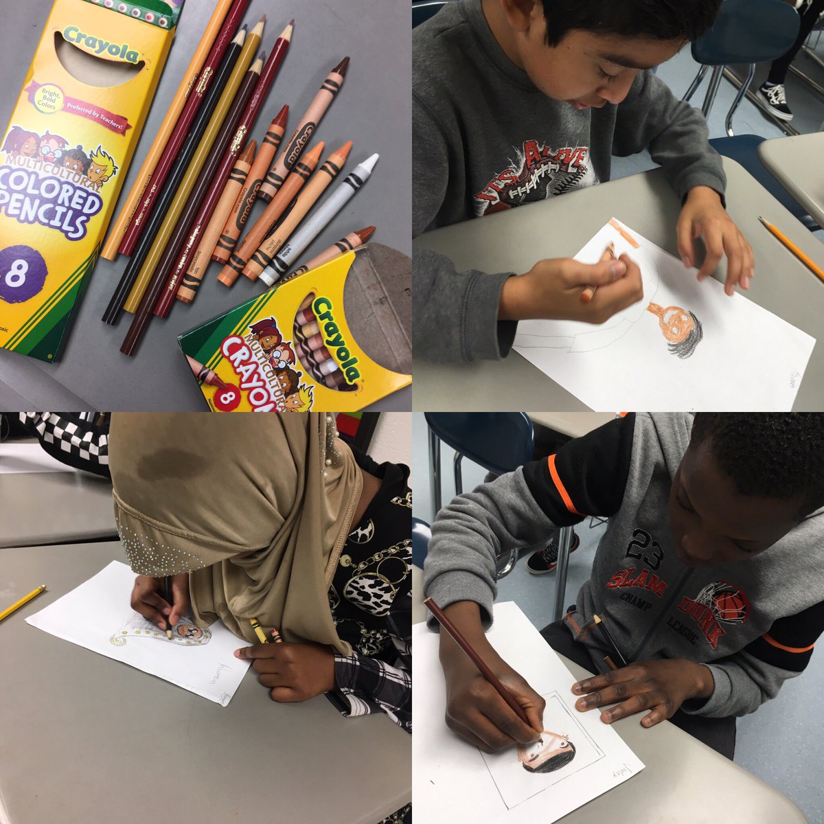 Thank you @Crayola for having #multicultural crayons and colored pencils so students can showcase their #diversity @CampErnstBlazer #ELL #ESL #Boone2020 #BooneNation @Boone_County
