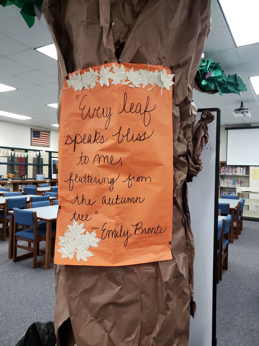 Natasha25521446's tweet photo. @WISDBrabham A little #bronte on the poet tree. #poetry #readmorebooks #encourage #fallinlovewithbooks https://t.co/YN54S3EXqS