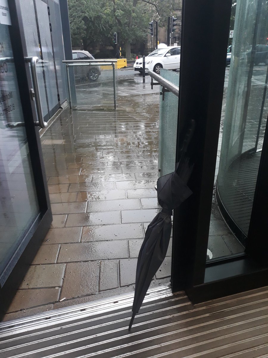 With the rain lashing down, and having not brought a coat to work, a member of our Catering Team has just leant me an umbrella to get back to the office - without me needing to ask #ncl #grateful #celebrityservice
