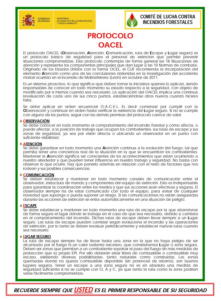 diegovarelapena's tweet image. Nos #IIFF a seguridade é o 1° e os #AxentesAmbientais coma #DTE (Directores Técnicos de Extinción) somos os seus máximos responsables, así como d decidir a táctica e a estratexia a seguir,pero como despois d apagarse todo o mundo opina, deixo 📷 información d interese do @mapagob