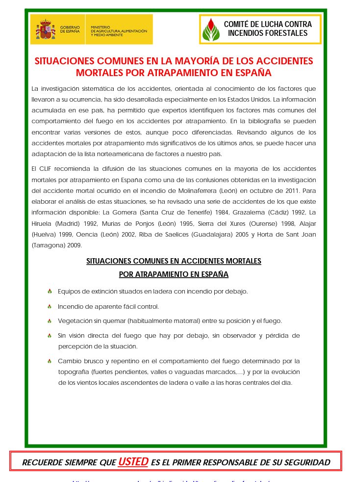 diegovarelapena's tweet image. Nos #IIFF a seguridade é o 1° e os #AxentesAmbientais coma #DTE (Directores Técnicos de Extinción) somos os seus máximos responsables, así como d decidir a táctica e a estratexia a seguir,pero como despois d apagarse todo o mundo opina, deixo 📷 información d interese do @mapagob