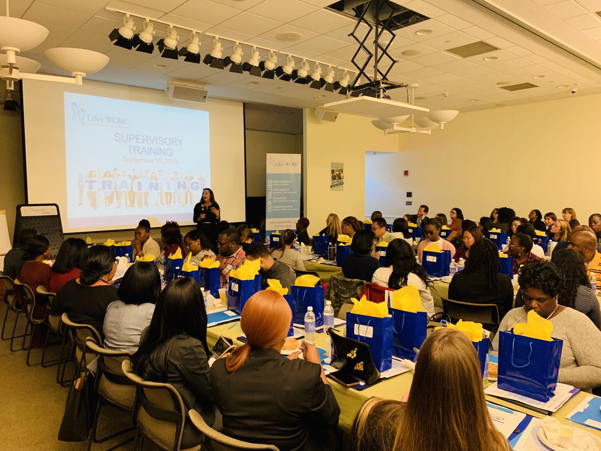 lifesworc's tweet photo. Maintaining a high level of expertise and dedication to professional growth is very important to us at Life's WORC. Last week our training team conducted a quality &amp; compliance refresher training session for our supervisors. #professionaldevelopment #training https://t.co/LuewZZaWrR