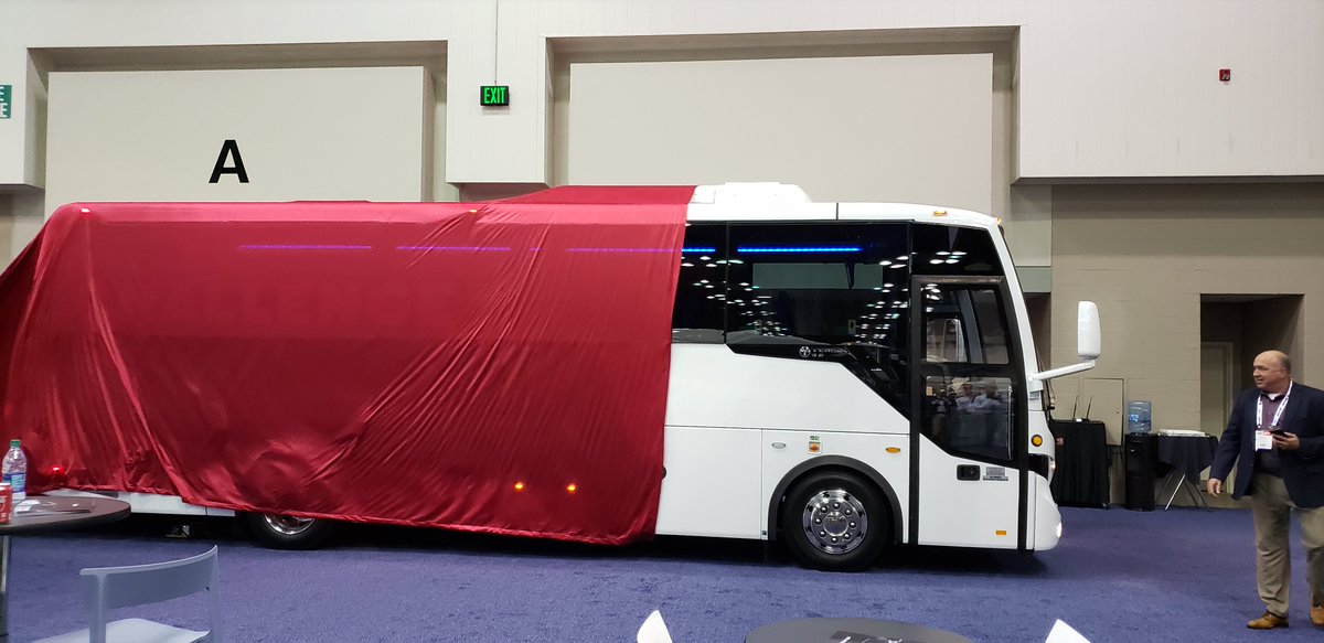 BUSRideMag's tweet photo. Here it is! The new TEMSA TS30 was just revealed at #BusCon and it's awesome! We can't wait to learn more about this improved #motorcoach!

#bigreveal #bus #AllAboutThatBus #BusCon2019 #AllAboutThatBusLife https://t.co/kuHojHxT35