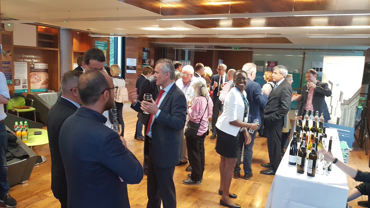 TCDTIDI's tweet photo. No better way to end a fantastic multinational event than with a regional wine sampling reception! '30 Years On Conference' hosted by @TCDTIDI in collaboration with Embassies of Czech Republic, Georgia, Germany, Hungary, Kazakhstan, Latvia, Poland, Romania, Slovakia &amp; Ukraine. https://t.co/m0ut8cKWId
