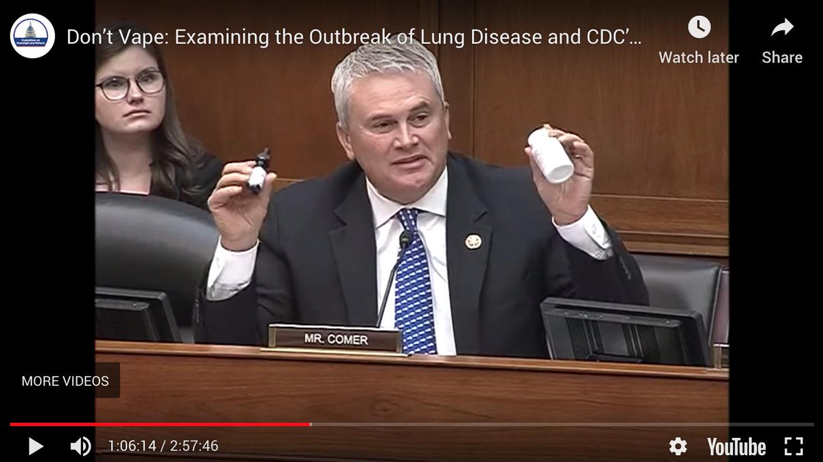 tomangell's tweet photo. WATCH: GOP Congressman James Comer @KYComer displayed hemp-derived CBD products he personally uses at a hearing today.
βA lot of people in Congress take CBD, millions of Americans take CBD, I take CBD.β
https://t.co/Rl9Z9WByup https://t.co/k0TLONsrYs