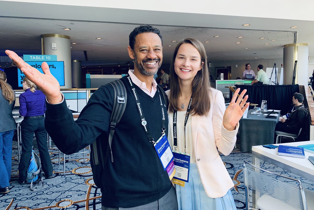 InterSystemsDev's tweet photo. New faces at #InterSystemsDevelopersโ booth! Say hi to @RajrSingh, @InterSystems Product Manager, Developer Experience ๐๐ผ https://t.co/KDAf7OJXYN