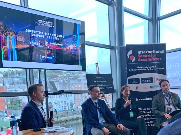 carmirose's tweet photo. It was fun to be part of the discussion about the new technologies that are disrupting the security industry @Kwema_ @CorkAccel #FutureSec19 https://t.co/UDZNiA4gec