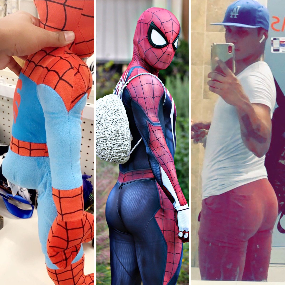 CcSpidey's tweet photo. Close enough lmao #spideybutt #spideyass https://t.co/5f09hdRQGO