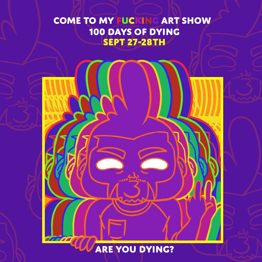 AreYouDying's tweet photo. #100DaysOfDying 100 Paintings by Logic Thompson
https://t.co/NI2d33QItt https://t.co/kfufJmm6r8