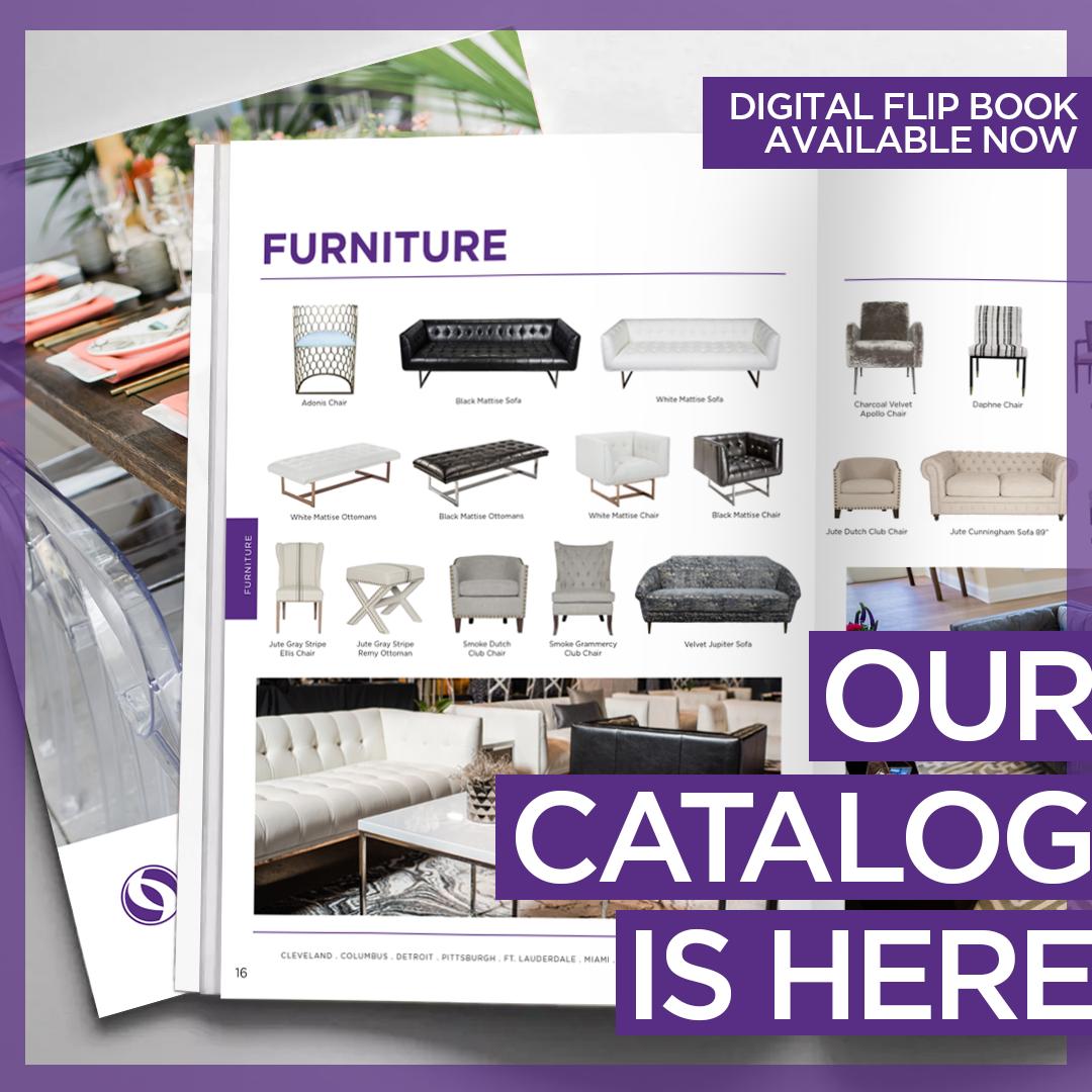 We're proud to announce our new Product Catalog! Check out our comprehensive digital flip book by visiting catalogs.eventsourcepanache.com/view/262152/ 
#TuesdayMotivation #ohio #cleveland #detroit #pittsburgh #columbus #rentals #party #productcatalog
