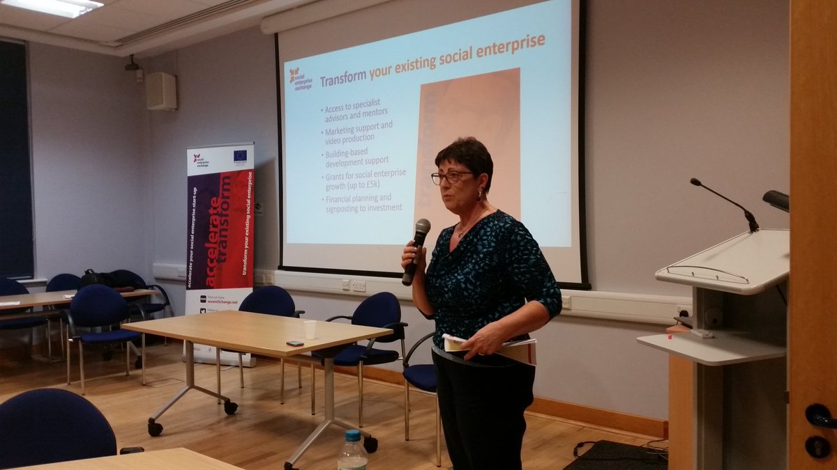 socentxchange's tweet photo. @RuthEWillis explains the grant element of the @socentxchange programme. @sheffieldlive @iamthemotman #socentX #socent https://t.co/NNJCD0cYa4