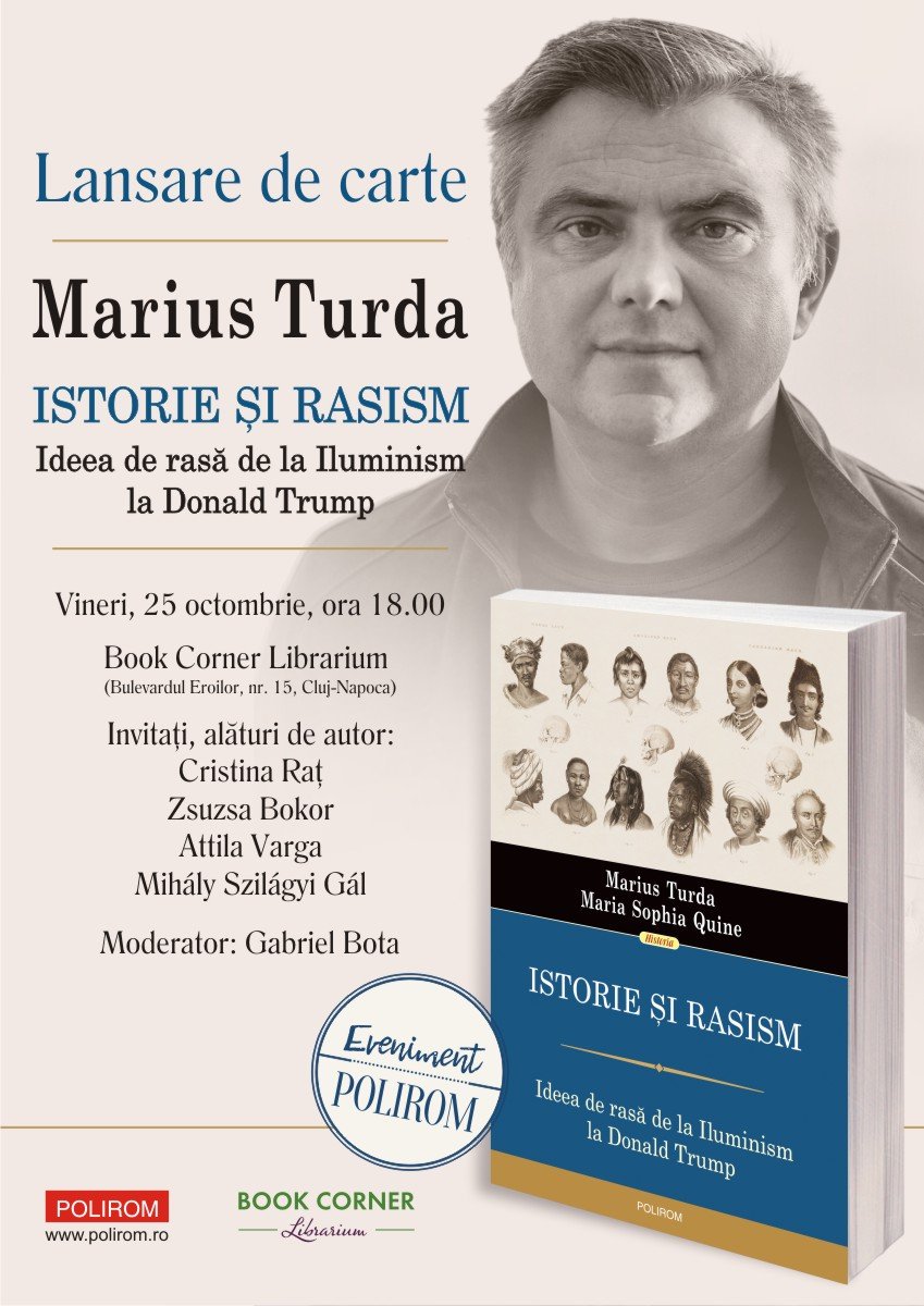 mariusturda's tweet photo. The book tour #Historicizing #Race (@BloomsburyHist, Romanian trans. @Editura_Polirom) starts in #Cluj (Transylvania) on Oct. 25th! https://t.co/jh6WIyqj9R