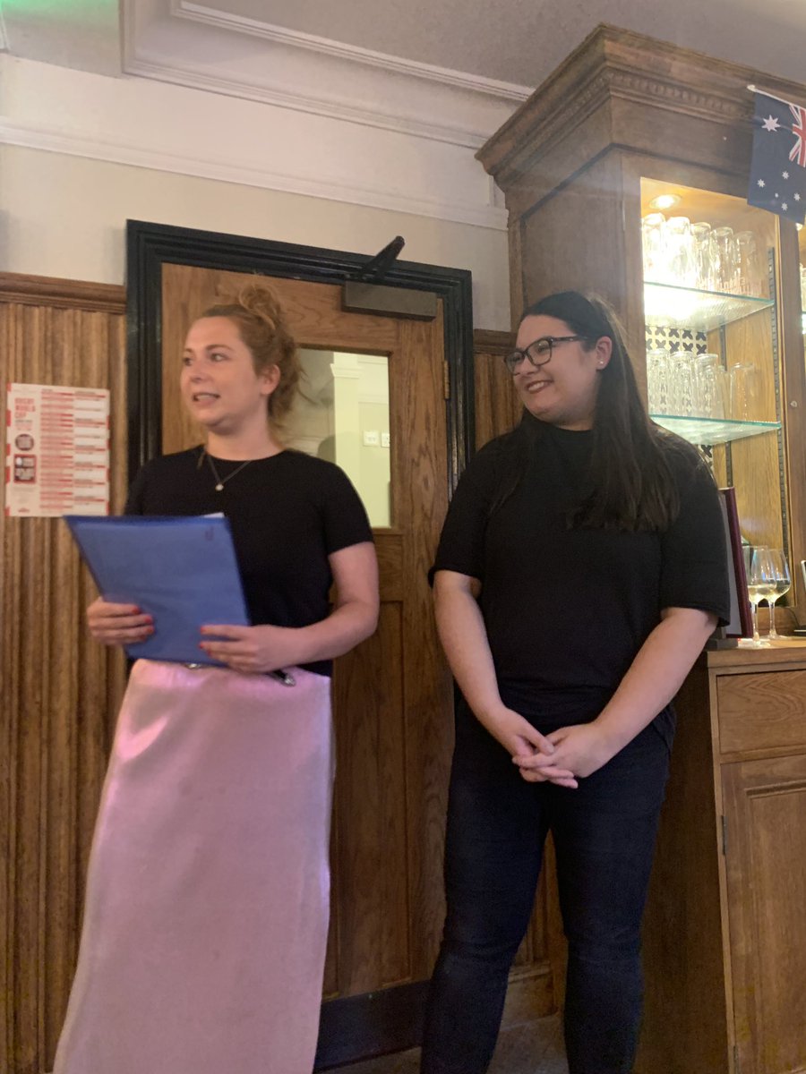 PRCA_HQ's tweet photo. The #PRCANextGen Co-Chairmen, @MonikaBoudova & @JennyWaters24, are quizzing their socks off at tonightβs #pubquiz! Thank you to all companies who have let out their best and brightest for this brilliant #event. https://t.co/YDVF2z2uS1