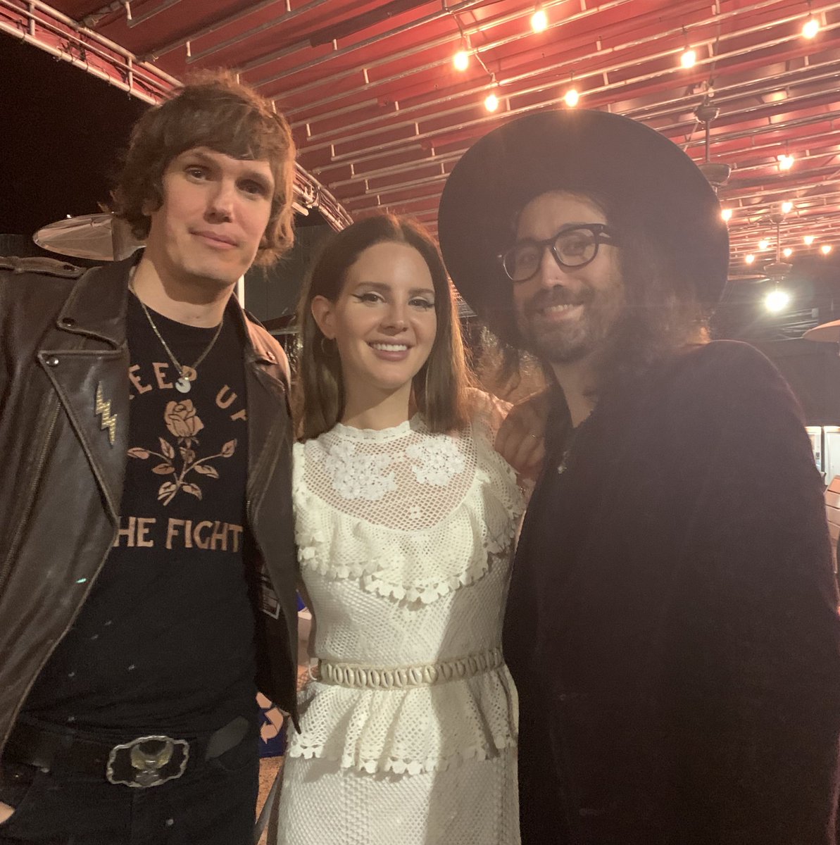 summermoonband's tweet photo. It was great reminiscing with @sean_ono_lennon and @charlottekempmuhl about our @wearethegoastt and Summer Moon show at Baby’s All Right a while back. And @lanadelrey was a true star on and off stage! (📷 Ryan McGinley) https://t.co/J1HqP3Uldc