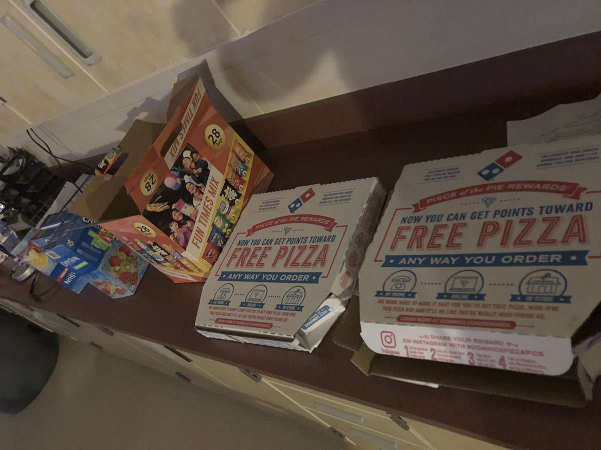 CounselorFranko's tweet photo. Loved getting to celebrate with @MirSchaefer class for bringing in the most hygiene items for #GoOrangeDay! Shoutout to @dominos & our @HickoryHillsSPS PTA for sponsoring our lunch! π ππΌ #SchoolReward #GenerousStudents https://t.co/WoNjtA7wIs