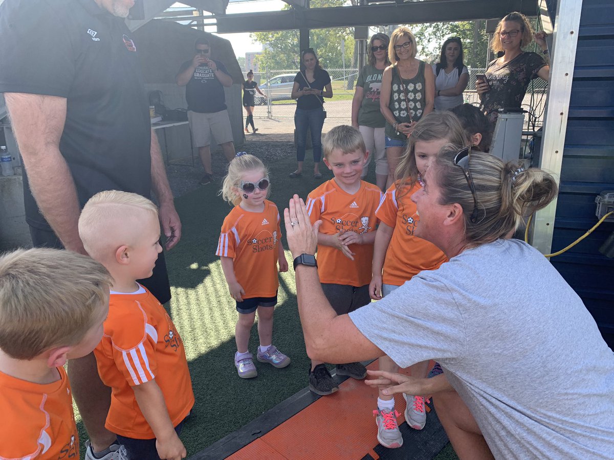 PennStateWSOC's tweet photo. Thank you to Soccer Shots and Keystone FC for participating in our Anthem Buddies and High-Five Tunnel experiences on Sunday!
Also, a special thank you to @PSUHOMECOMING for the carnival on Little Jeffrey!
#WeAre | #Pack28 https://t.co/tWJpR0Z77n