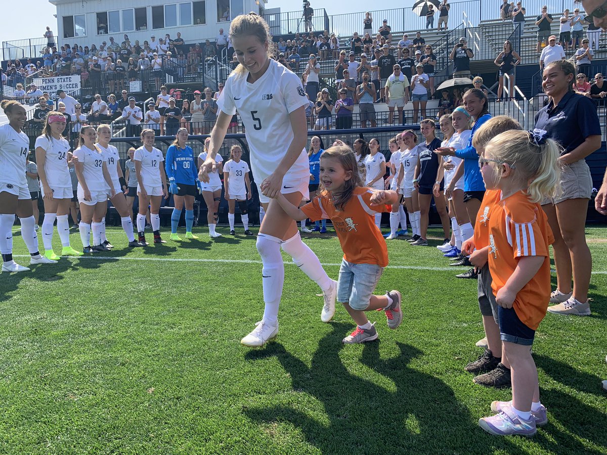 PennStateWSOC's tweet photo. Thank you to Soccer Shots and Keystone FC for participating in our Anthem Buddies and High-Five Tunnel experiences on Sunday!
Also, a special thank you to @PSUHOMECOMING for the carnival on Little Jeffrey!
#WeAre | #Pack28 https://t.co/tWJpR0Z77n