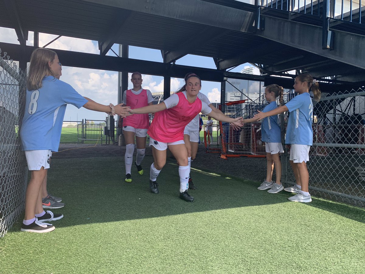 PennStateWSOC's tweet photo. Thank you to Soccer Shots and Keystone FC for participating in our Anthem Buddies and High-Five Tunnel experiences on Sunday!
Also, a special thank you to @PSUHOMECOMING for the carnival on Little Jeffrey!
#WeAre | #Pack28 https://t.co/tWJpR0Z77n