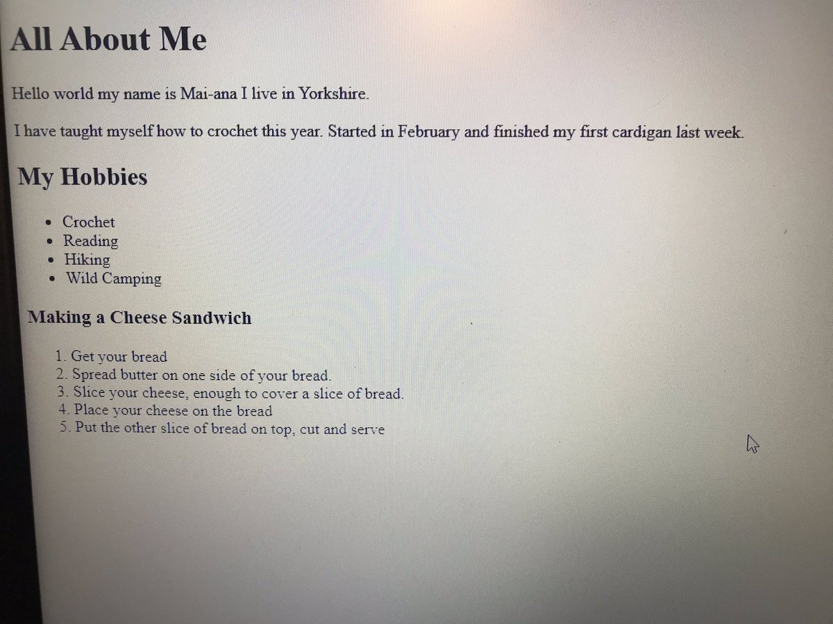 Shamanic_hunt's tweet image. I did a thing! @FrontendMasters starting from a place of zero knowledge! Might not be a big deal for some but for me it is. #html #frontendcoding #teachingself #learningathome #careerchange