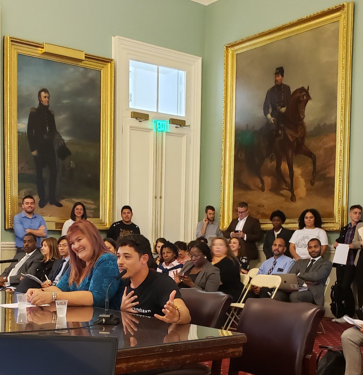JustinBrannan's tweet photo. . @HamiltonMusical star &amp; New Utrecht High School alum @ARamosofficial testifies at @NYCCouncil Ed Committee #BreakingTestingCulture hearing chaired by @MarkTreyger718

"Testing isn't everything." https://t.co/rYHh27mO0P