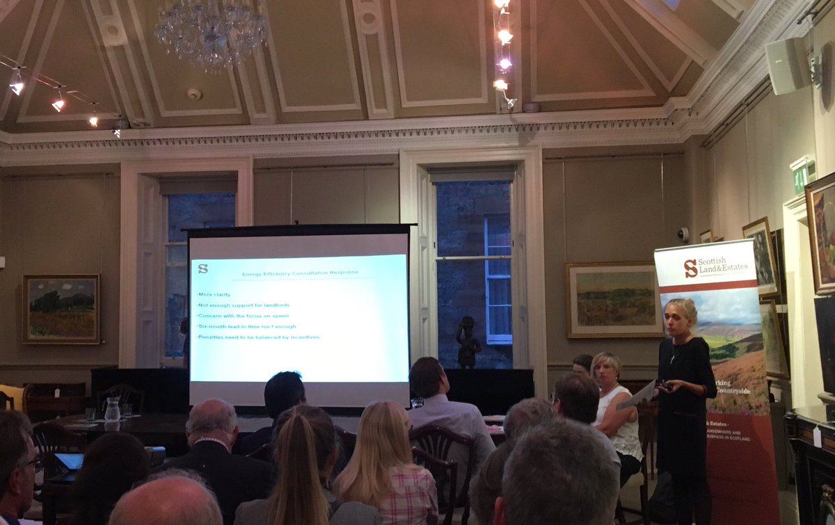 emma701's tweet photo. A full house for tonight’s @ScotLandEstates Housing Roadshow in Edinburgh, @MZFHamilton highlights key areas SLE have and will continue to work on such as #energyefficiency #EPCmethodology #repairingstandard https://t.co/GIhMtdk9uZ