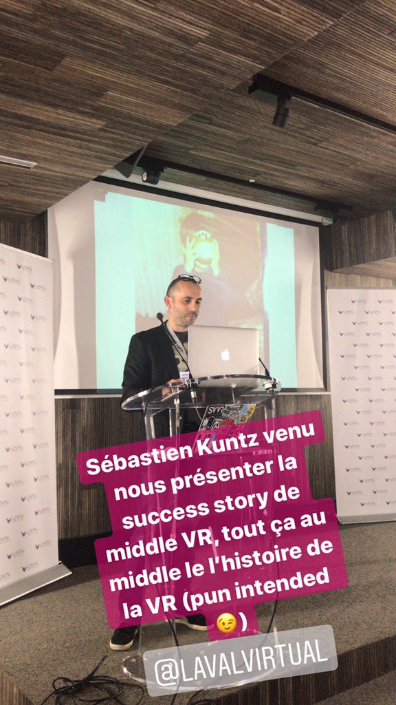 harrietbaitch's tweet photo. .@MiddleVR de la préhistoire à l’âge d’or ce soir avec @SebKuntz lors de la rentrée immersive #lvdays https://t.co/jCsFEyC8LP