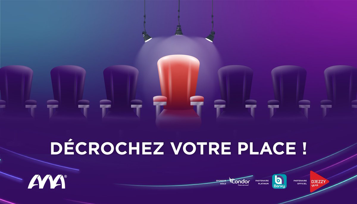 📢Tentez de décrocher votre place pour la cérémonie en remplissant ce formulaire suivant avant le 29 septembre!
 📢لقد تم فتح التسجيلات لحضور الحفل النهائي لمُسابقة "الجزائر ويب أواردس".  سارعوا بالتّسجيل قبل يوم 29 سبتمبر عبر الرابط! 
Lien: forms.gle/c3xTHToXxyxfDi…
#dzWebAwards