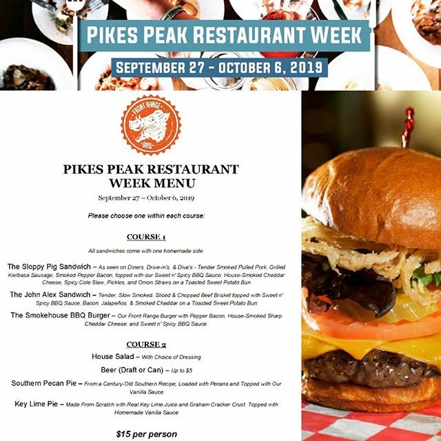 #pikespeakrestaurantweek is coming up! Check out the amazing delicious deal we'll have for just $15/person!
@pikespeakrestaurantweek 
#restaurant #eatlocal #restaurantweek ift.tt/2loXmbT