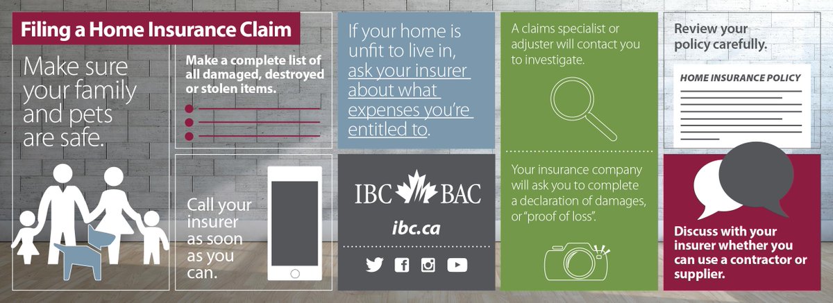 IBC_Ontario's tweet photo. Have questions about starting an insurance claim? We have the answers. Here are the steps to getting your claim started. https://t.co/bKY449DiCW #knowyourpolicy #insurance101 https://t.co/dCQYOCEE77