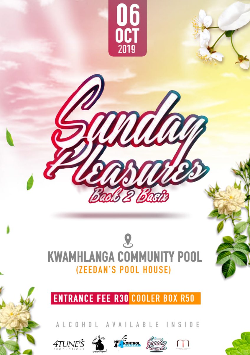 Wandile_Ngobeni's tweet photo. Sunday Pleasures is back again on the 6th of October. Our own definition of a good Sunday!
Music, Food & Great People! A Vibe!
#SundayPleasures
#Back2Basix
#DayTimeFun π₯π₯π¦π¦ https://t.co/kgDak3wGJb