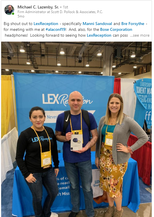 LEX_Reception's tweet photo. Getting feedback from our clients is always great!
We love that we can connect with our clients in a meaningful way and brighten their day in the process.
Thank you Michael from Scott D. Polluck & Associates, PC!
#clientfeedback #law #Lawyers #lexreception https://t.co/hrzcysVfY4