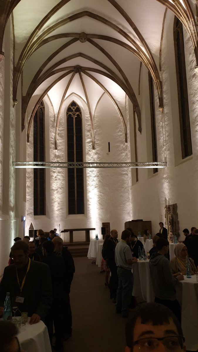 weakmath's tweet photo. #Informatik2019 #Reception https://t.co/fbop4YKgD6