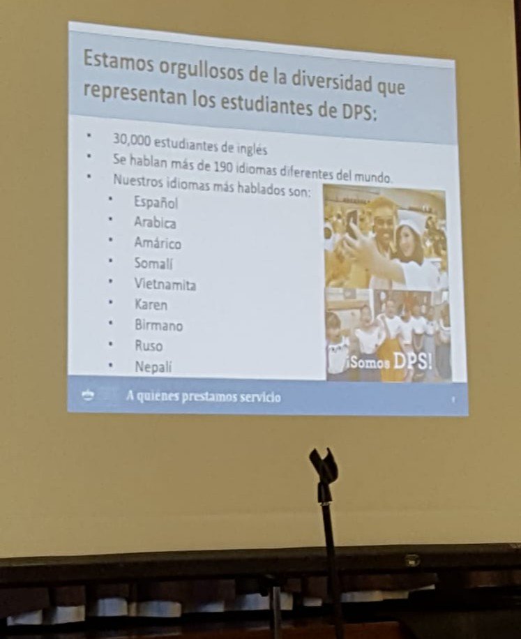 ConsulMexDen's tweet image. @ConsulMexDen  participó en un evento de el English Language Acquisition District Advisory Committee, informando a los asistentes sobre los servicios que ofrecemos a nuestra comunidad en materia de #ProtecciónConsular #ServiciosConsulares y #ProgramasComunitarios.
