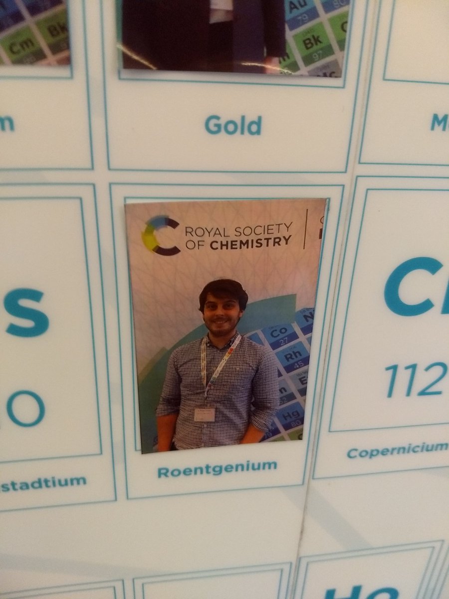 Claimed Roentgenium at #ChemSciSymposium. Is it obvious I finally got round to watching #hbochernobyl?
