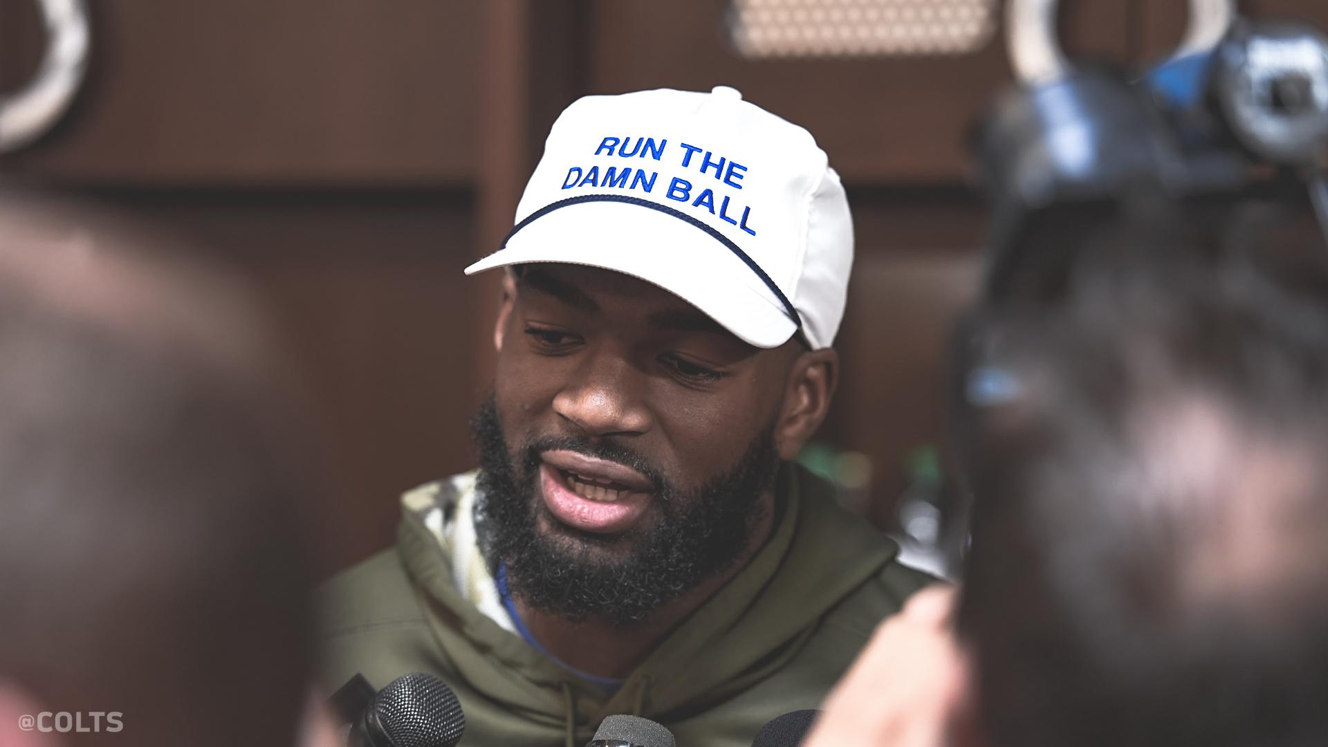 run the ball hat